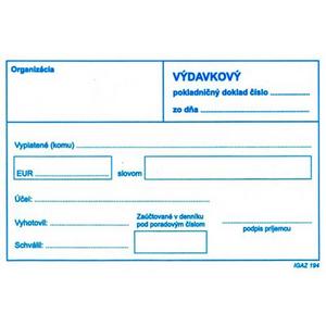 Výdavkový pokl.doklad A6 bez DPH - Plastobal