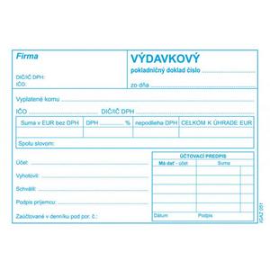 Výdavkový pokl.doklad A6 s DPH samoprepis - Plastobal