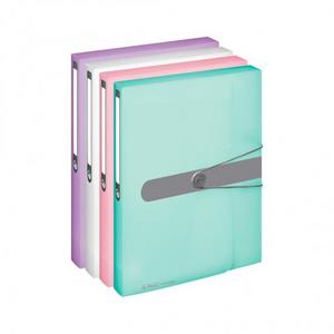 Plastový box s gumičkou Herlitz A4 PP lila - Plastobal
