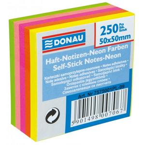 Bloček Donau v 5 neónových farbách 50x50mm - Plastobal