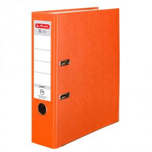 Zakladač pákový Herlitz 8cm oranžový - Plastobal