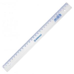 Pravítko DONAU 30cm transparentné - Plastobal