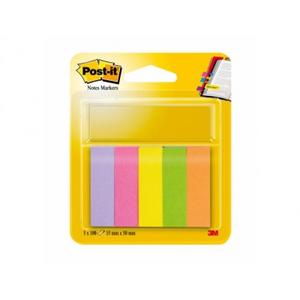 Záložky Post-it papierové 15x50mm - Plastobal