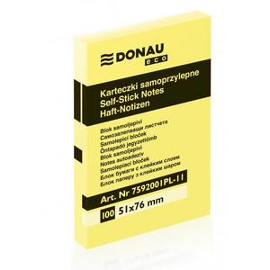 Bloček Donau ECO žltý 51x76mm - Plastobal