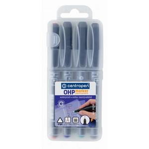 Sada popisovačov OHP Centropen 2636 F/4S - Popisovače na fólie a CD | ***