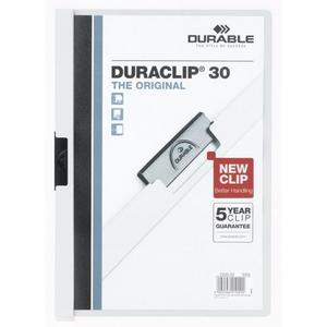 Obal s klipom DURACLIP Original 30 biely - Plastobal