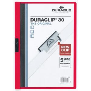 Obal s klipom DURACLIP Original 30 červený - Plastobal