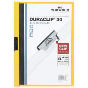 Obal s klipom DURACLIP Original 30 žltý - Plastobal