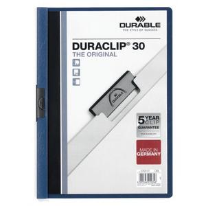 Obal s klipom DURACLIP Original 30 tmavomodrý - Plastobal