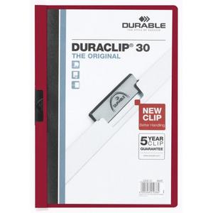 Obal s klipom DURACLIP Original 30 bordový - Plastobal