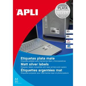 Etikety polyesterové 210x297mm APLI 20 hárkov - Plastobal