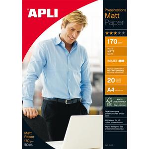 Fotopapier APLI A4 matný 170g 20 hárkov - Plastobal