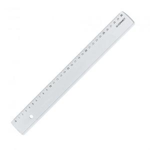 Pravítko Q-CONNECT 30cm transparentné - Plastobal