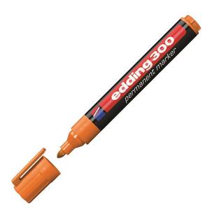 Permanentný popisovač edding 300 oranžový - Plastobal