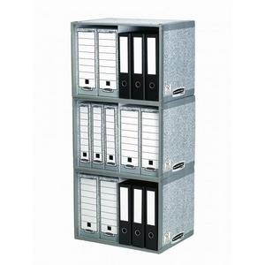 Archív na zakladače Fellowes BANKERS BOX sivý/biely - Plastobal