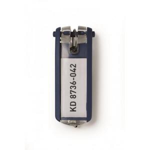 Menovky na kľúče DURABLE KEY CLIP modré 6ks - Plastobal