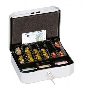 Euro-pokladnička DURABLE EUROBOXX S 283x100x225mm strieborná - Plastobal