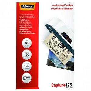 Laminovacie fólie Fellowes 303x426 A3 125mic matné - Plastobal