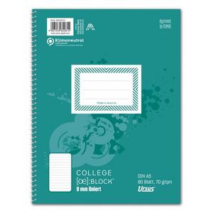 Blok College Format Werk Ursus Basic A5 80 listov linajkový 70g - Plastobal