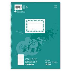 Blok College Format Werk Ursus Basic A4 80 listov štvorčekový 70g - Plastobal