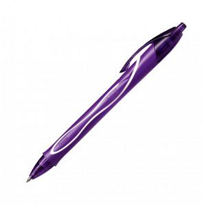 Gélové pero Bic Gelocity Quick Dry fialové - Plastobal