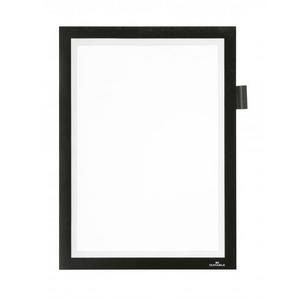 Magnetický DURAFRAME MAGNETIC NOTE A4 čierny - Plastobal