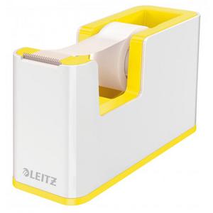 Dispenzor s páskou Leitz WOW biely/žltý - Plastobal