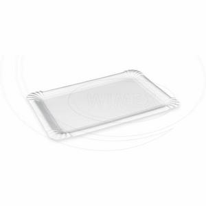 Papierová tácka biela 20 x 13 cm `č.4` RECY [250 ks] - Plastobal