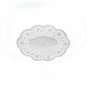 Dekoračná krajka (PAP) oválna biela 18 x 13 cm [500 ks] - Plastobal