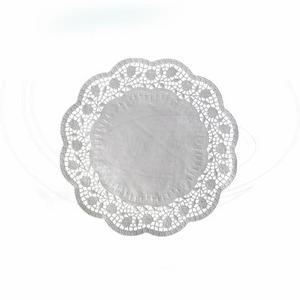 Dekoračná krajka (PAP) okrúhla biela O22cm [100 ks] - Plastobal