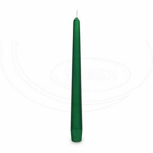Sviečka kónická tmavozelená O23 x 245 mm [10 ks] - Plastobal