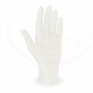 Rukavica (Latex) nepúdrovaná biela `L` [100 ks] - Plastobal