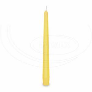 Sviečka kónická žltá O23 x 245 mm [10 ks] - Plastobal