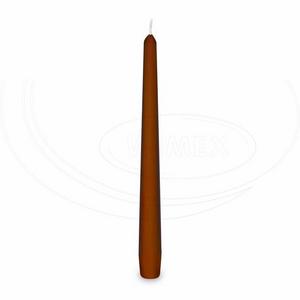 Sviečka kónická hnedá O23 x 245 mm [10 ks] - Plastobal