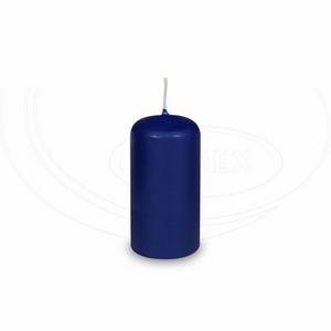 Sviečka valcová tmavomodrá O40 x 80 mm [4 ks] - Plastobal