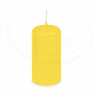 Sviečka valcová žltá O60 x 120 mm [1 ks] - Plastobal