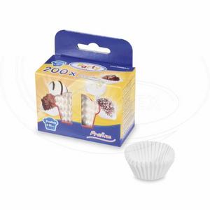 Cukrárenský košíček (PAP) biely O25 x 18 mm [200 ks] - Plastobal