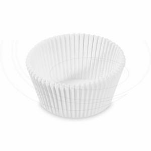 Cukrárenský košíček (PAP) biely O50 x 32 mm [1000 ks] - Plastobal