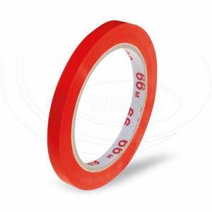 Lepiaca páska (PVC) červená 9mm x 66m pre zatvárací strojček 67999 [1 ks] - Plastobal