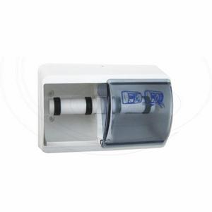 Zásobník (ABS) dvojitý biely pre toaletný papier ?O10,5cm [1 ks] - Plastobal