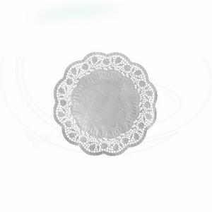 Dekoračná krajka (PAP) okrúhla biela O14cm [100 ks] - Plastobal