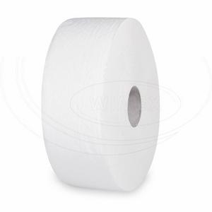 Toaletný papier (Tissue) 2vrstvý s ražbou biely `JUMBO` O26cm 220m [6 ks] - 60327 - Plastobal