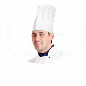 Kuchárska čiapka (PAP) biela 23cm [10 ks] - Rukavice, ochranné prostriedky | ***