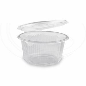 Miska (PP) s viečkom osemhranná priehľadná 1000ml [50 ks] - Plastobal