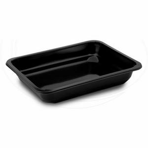 Menu misa (PP) nedelená čierna 227 x 178 x 40 mm [50 ks] - Gastro potreby | ***
