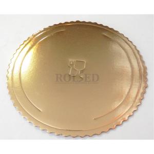 Podnos tortový okrúhly pr. 24 cm Zlatý - Plastobal