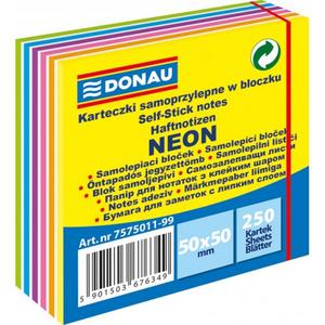 Bloček Donau v 6 neónových farbách 50x50mm 250l - Plastobal