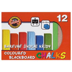 Krieda školská, 12 farieb - Plastobal