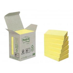 Bločky Post-it recyklované 38x51 žlté - Plastobal