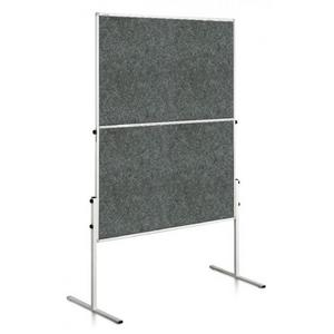 Moderačná tabuľa plstená 150x120 cm ECONOMY sivá - Plastobal